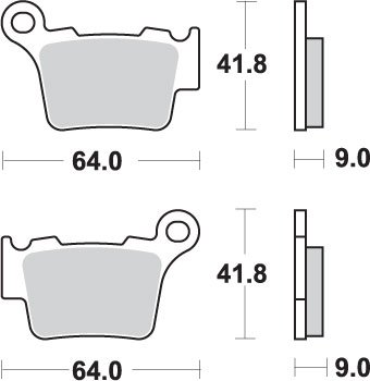 791SI SBS brakepads sintered offroad