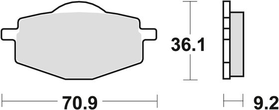 MCB539 TRW allround organic standard brake pad