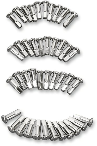 16-0500S-42-HC3 DRAG SPECIALTIES chrome steel spoke nipple set