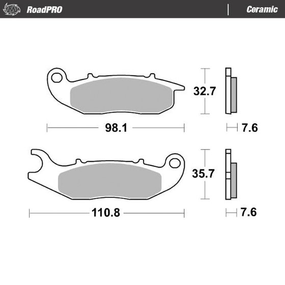 414104 MOTO-MASTER ceramic brake pad - roadpro