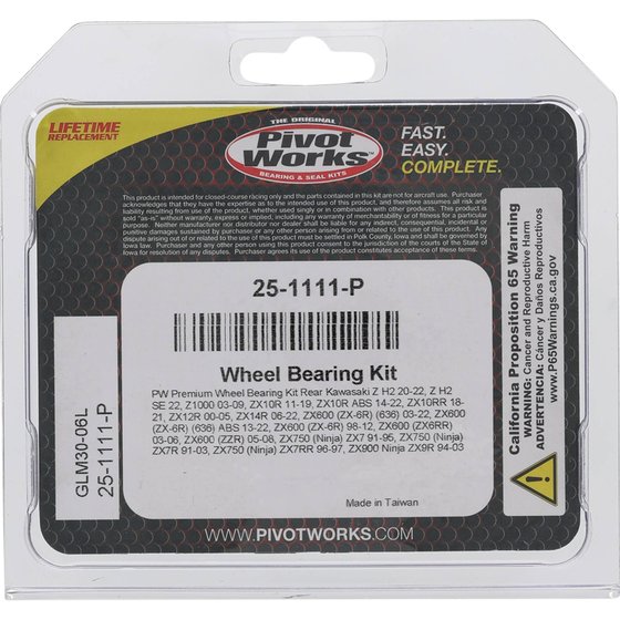 25-1111 All Balls wheel bearing kit rear