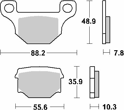 203HF SBS brakepads ceramic