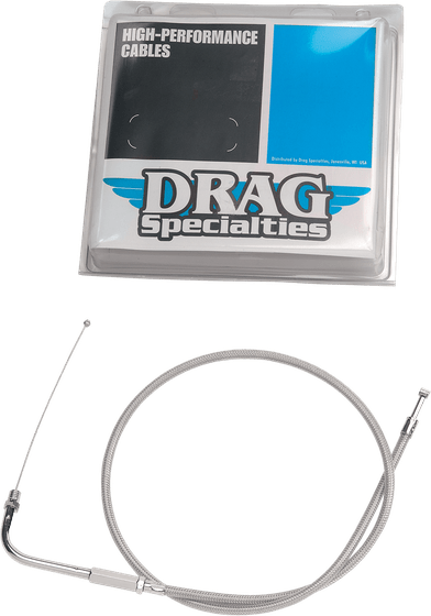 5332500B DRAG SPECIALTIES braided stainless steel throttle cable