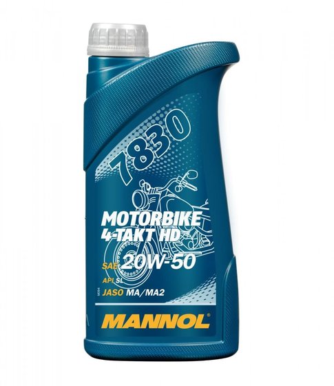 MN7830-1 MANNOL 4t motorbike hd 20w50 1l v-twin ma2 semisyntetyk