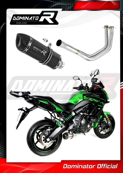 KA053DFBL-S Dominator full exhaust system silencer hp1 black