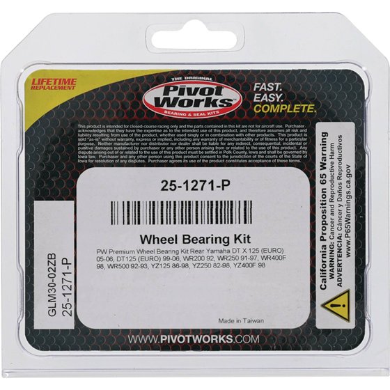 25-1271 All Balls wheel bearing kit rear