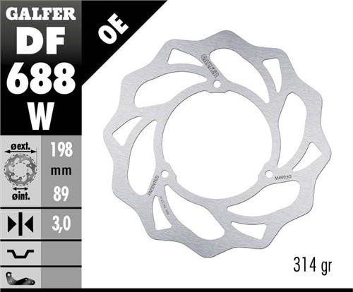 DF688W GALFER fixed wave brake rotor