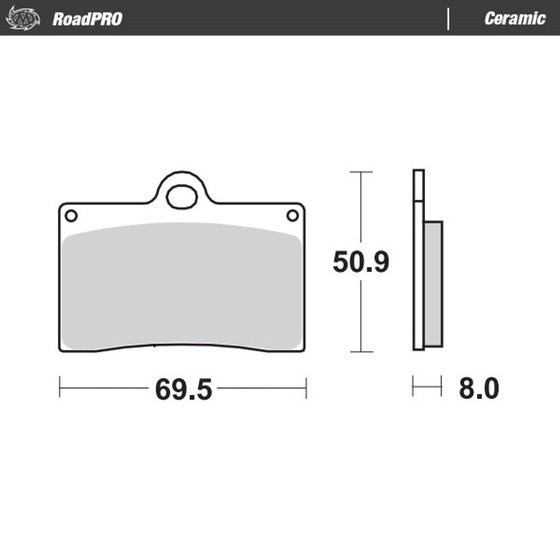 402004 MOTO-MASTER ceramic brake pad