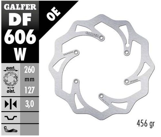 DF606W GALFER fixed wave brake rotor