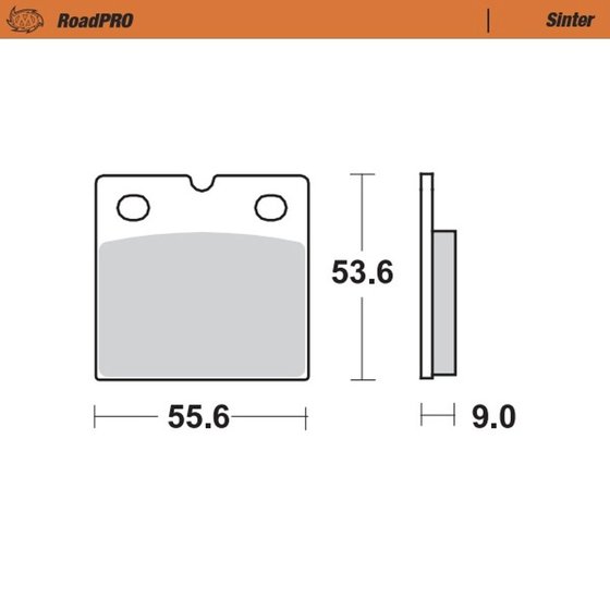 401602 MOTO-MASTER sintered rear brake pad