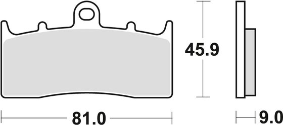 MCB736 TRW allround organic standard brake pad