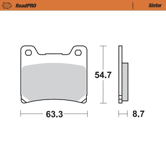 401802 MOTO-MASTER sintered rear brake pad