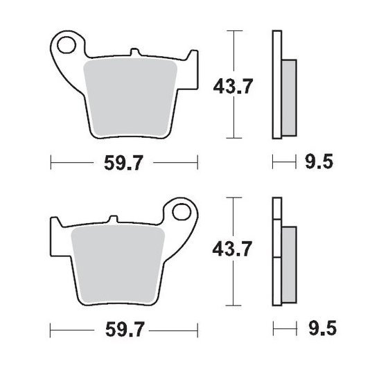 M094321 MOTO-MASTER brake pads