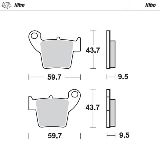 M094321 MOTO-MASTER brake pads