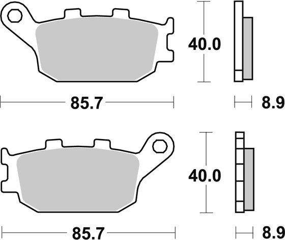 MCB634 TRW allround organic brake pad