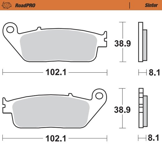 402501 MOTO-MASTER sintered front brake pad