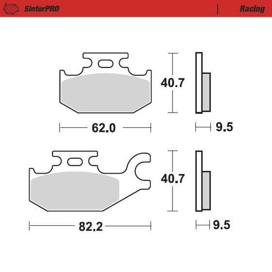 094211 MOTO-MASTER sintered metal racing brake pads