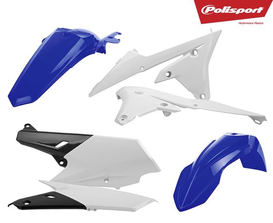 90729 POLISPORT enduro body kit white for wrf250/450