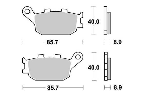 657HF SBS brakepads ceramic