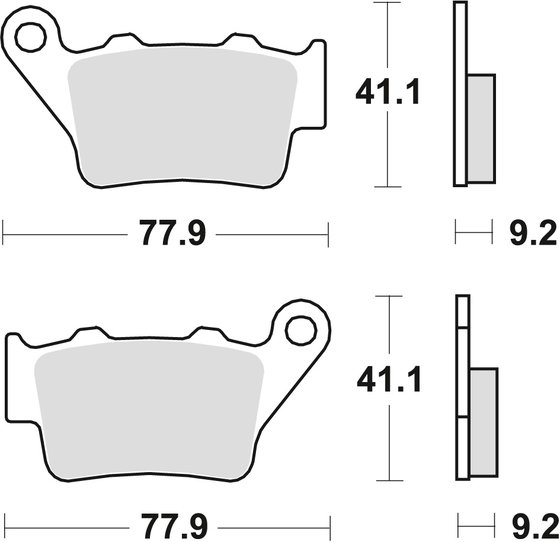 MCB672 TRW allround organic brake pad