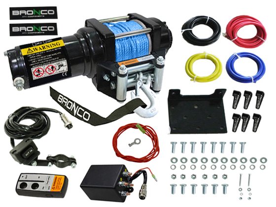 73-620 Bronco bronco generation ii winch 2500 synthetic line, remote control