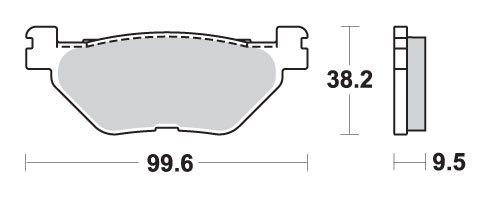 769LS SBS brakepads sintered rear