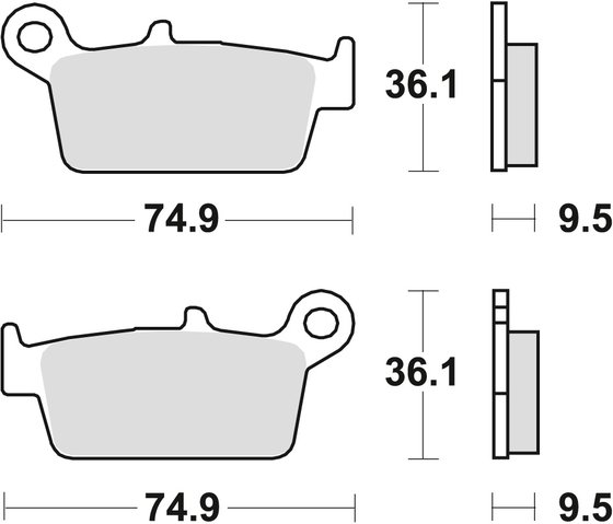 MCB575RSI TRW sintered metal brake pad