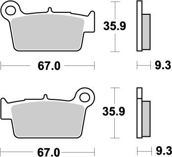 M094521 MOTO-MASTER brake pads