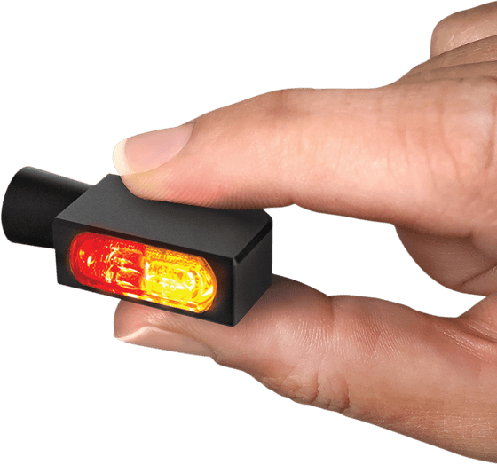 HBBL-M-3TS-1 HEINZ BIKES turn-signal 3-in-1 micro led light black