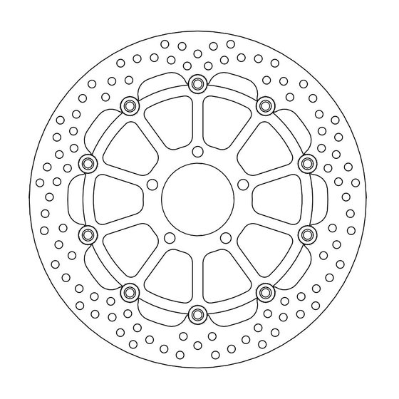 112129 MOTO-MASTER halo floating brake rotor