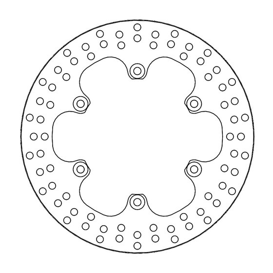 110480 MOTO-MASTER halo rear brake rotor