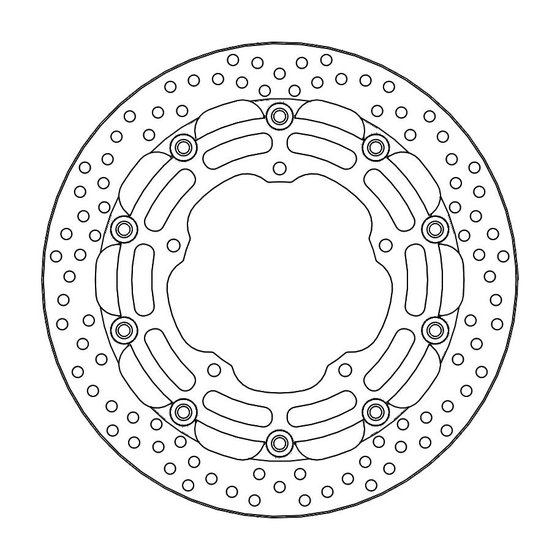 112247 MOTO-MASTER halo racing brake disc