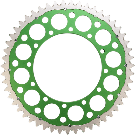 1120-520-51GPGN RENTHAL rear steel sprocket - 51 teeth green