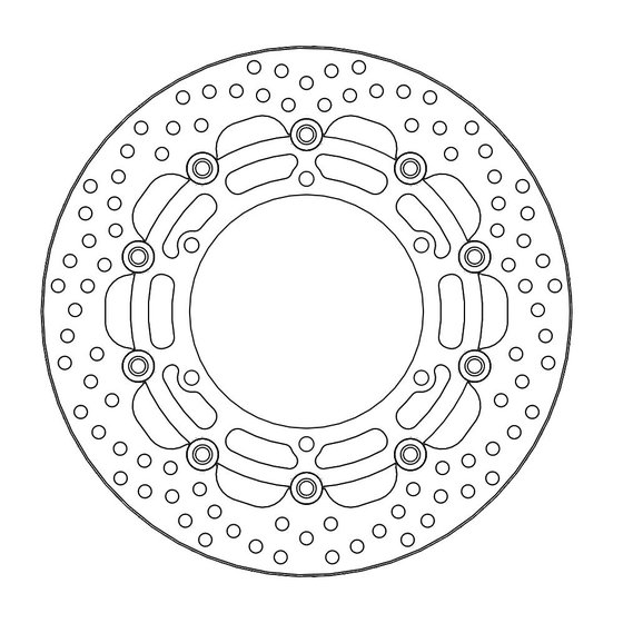 112136 MOTO-MASTER halo floating brake rotor