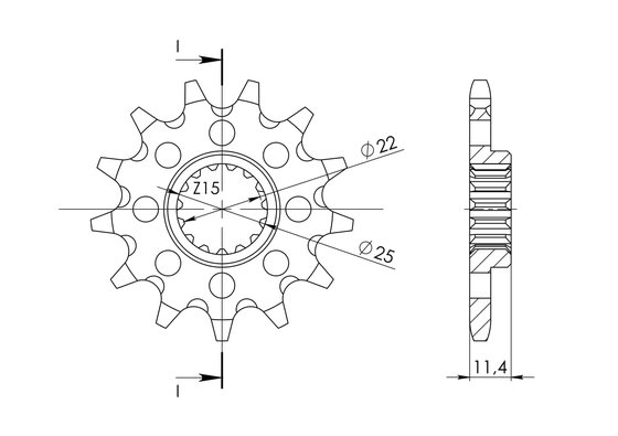 CST-1902 Supersprox front sprocket