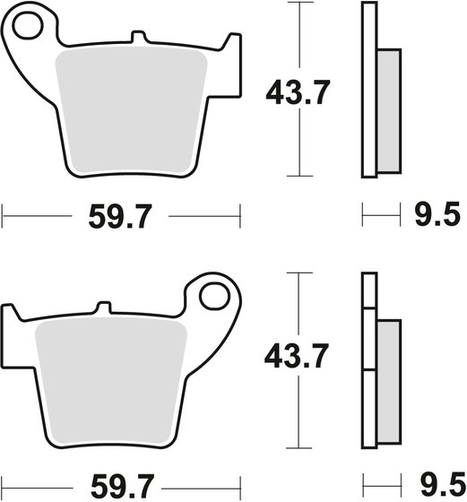 MCB730SI TRW sintered metal brake pad