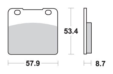 577HS SBS brakepads sintered