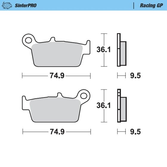 091812 MOTO-MASTER racing brake pads