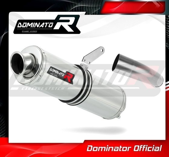 KA070DST-H Dominator homologated exhaust silencer round