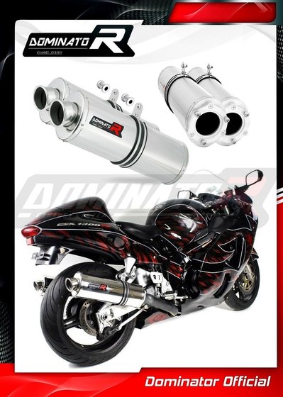 SU025DA-S Dominator exhaust silencer oval