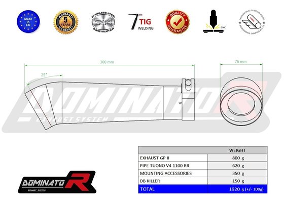 AP006DD-S Dominator exhaust silencer gp2