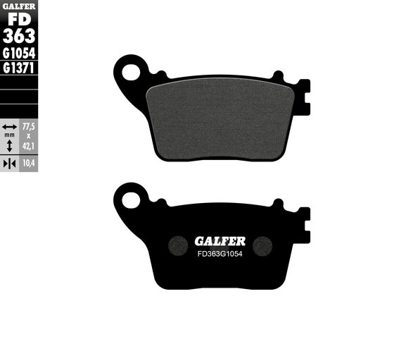 FD363G1054 GALFER semi-metal brake pad