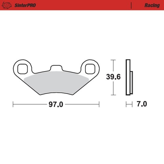 097511 MOTO-MASTER sintered metal racing brake pads