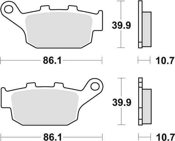 MCB585 TRW allround organic brake pad