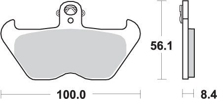 703HS SBS brakepads sintered