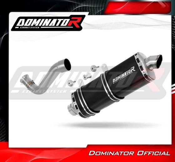 YA150DP7BL Dominator exhaust silencer muffler p7 black + db killer