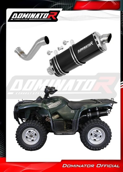 YA150DP7BL Dominator exhaust silencer muffler p7 black + db killer