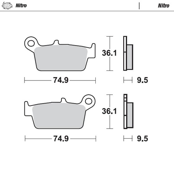 M091821 MOTO-MASTER brake pads