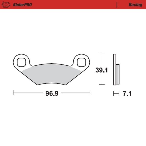 097011 MOTO-MASTER sintered metal racing brake pads