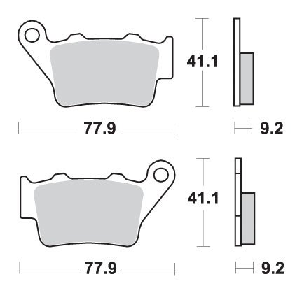 675LS SBS brakepads sintered rear